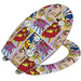 Capac toaleta Pop-Art - Duroplast, cu inchidere lenta, WENKO