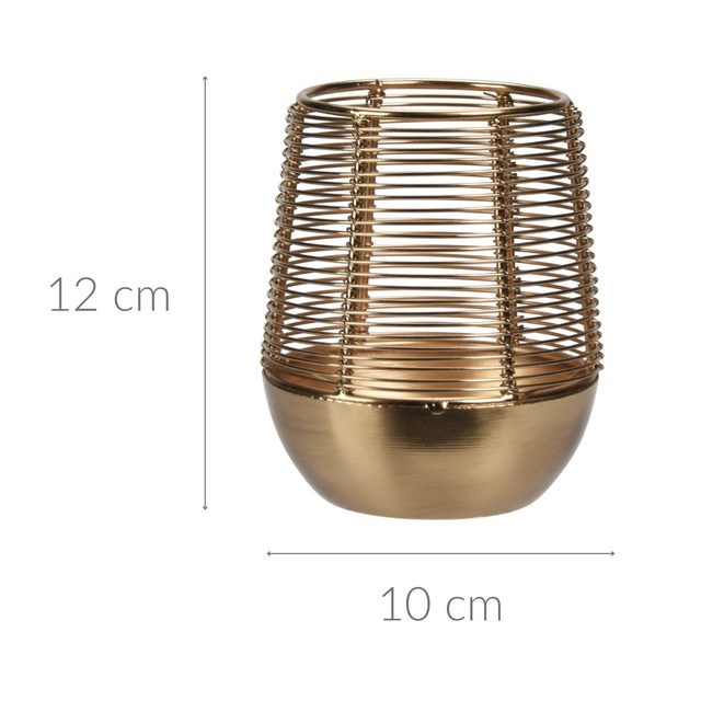 Suport lumânare auriu, metal