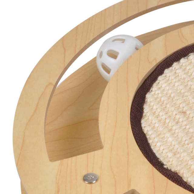 Jucarie interactiva pentru pisici, Ø 35 cm, cu bile si spatiu abraziv