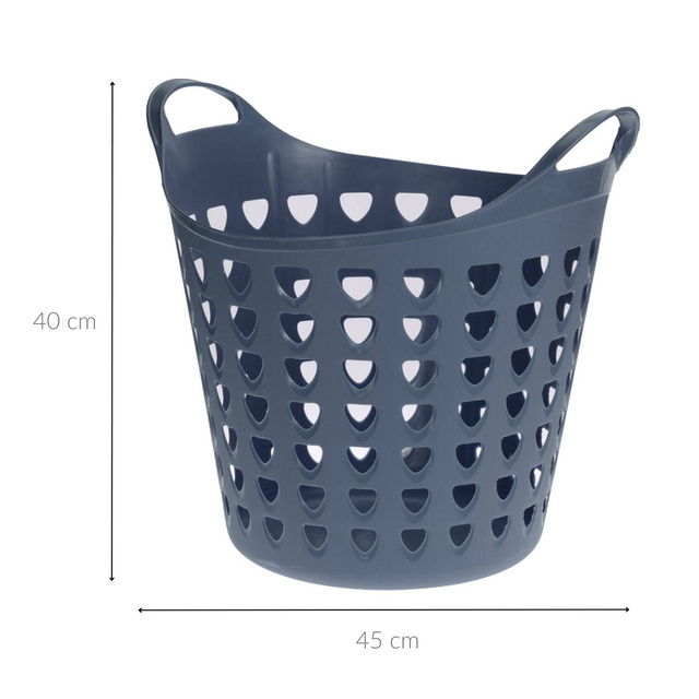 Coș de rufe flexibil din plastic, 26 l