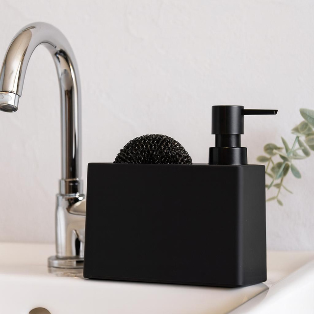 Dispenser cu loc pentru burete GRAIN din dolomit, 320 ml