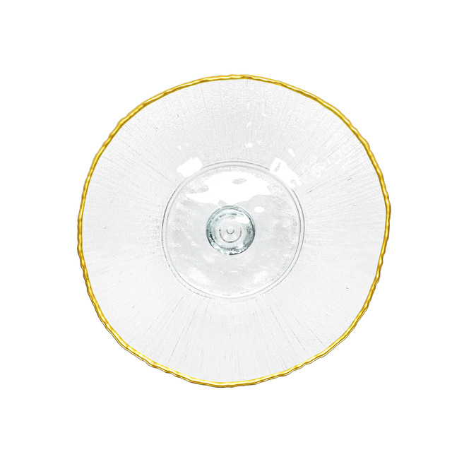 Platou pentru tort cu margine aurie DATURA, 21 cm