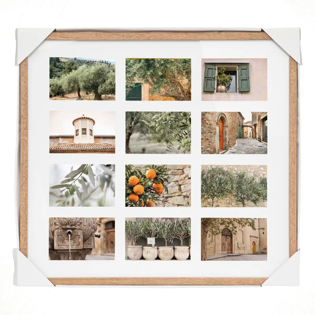 Rama fotro multipla MILEA, pentru 12 fotografii, din lemn