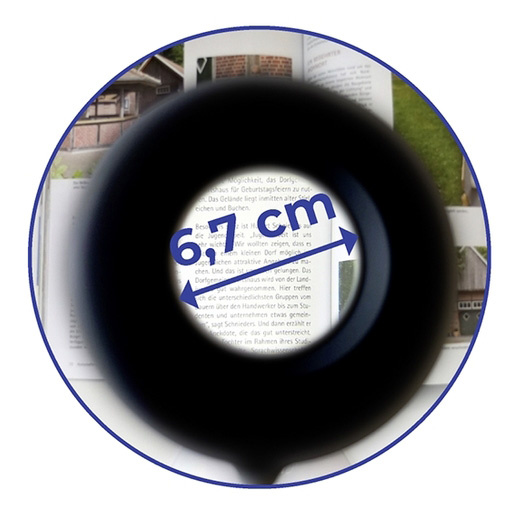 Lampa LED de birou, cu lupa, Ø 14,8 cm