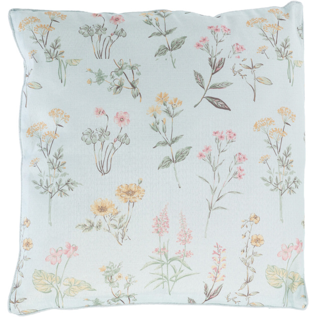 Perna decorativa cu model floral, 45 x 45 cm