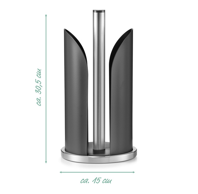 Suport pentru prosoape de hârtie de bucătărie, ZELLER, negru