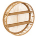 Raft rotund de perete Ina, din lemn de bambus, Ø 70 cm