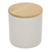Borcan ceramic cu capac din bambus, Ø 10 x 10,5 cm