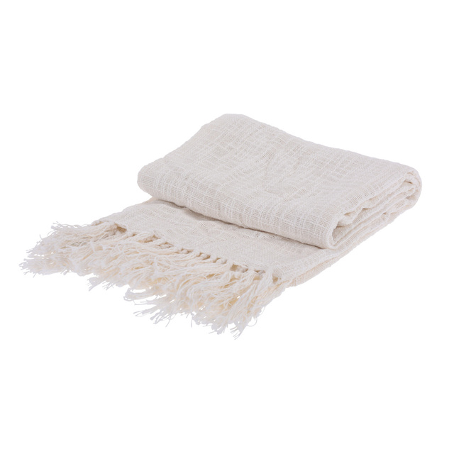 Cuvertura de pat cu franjuri, 130 x 170 cm