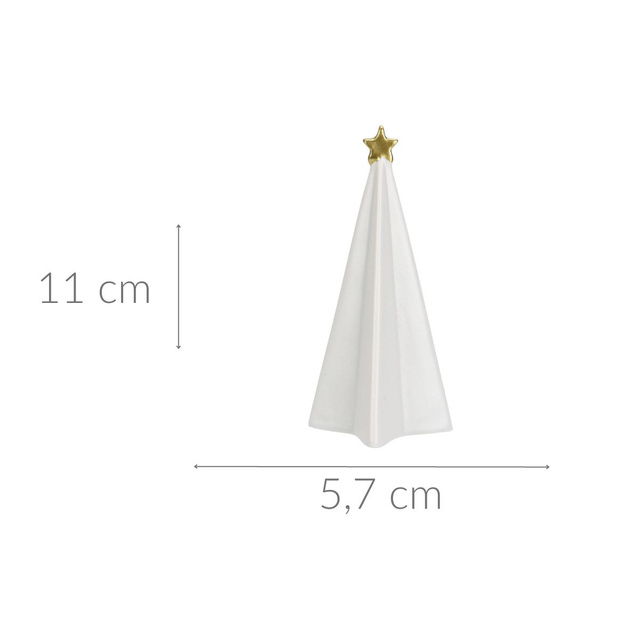 Brad decorativ cu stea, 11 cm