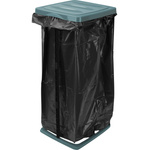 Suport pentru saci de gunoi 60 L, capac verde