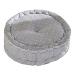 Perna de șezut rotundă CONSTANCE, bumbac, Ø 40 x 12 cm