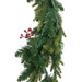 Ghirlandă de Crăciun, brad cu boabe și conuri, 180 cm