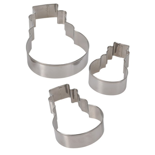 Forme pentru prajituri, tema Craciun, 3 bucati