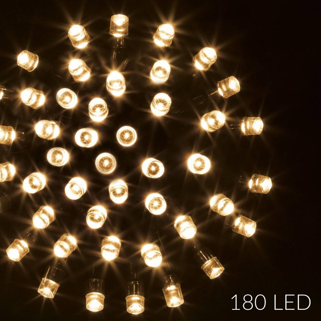 Sirag luminos pentru exterior, auriu, 180 LED-uri