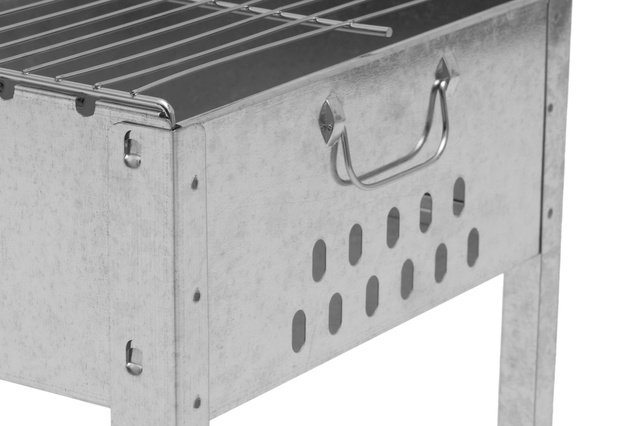 Grătar cu cărbuni și frigărui MUSTANG, 50 x 30 cm