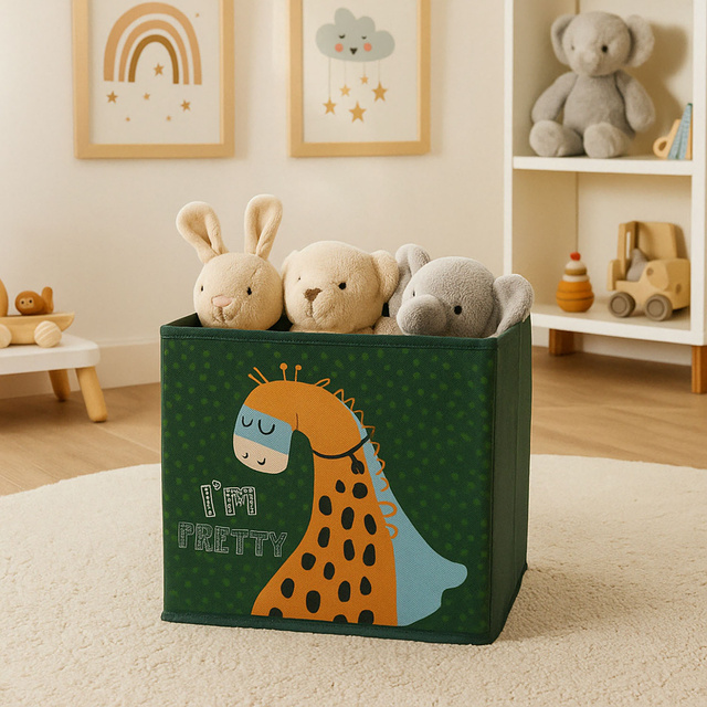 Cutie textila pentru camera copiilor, 30 x 30 x 30 cm