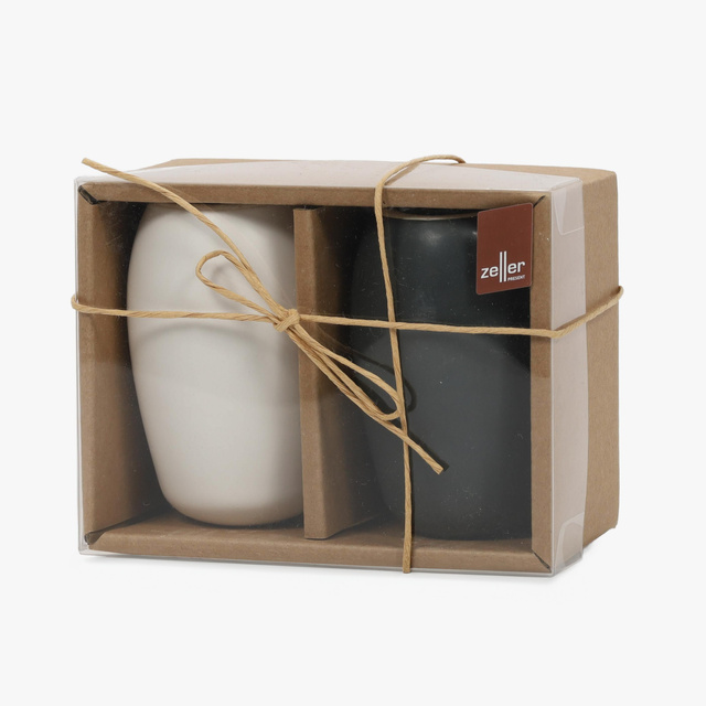 Solniță și piperniță ceramică BLACK&WHITE