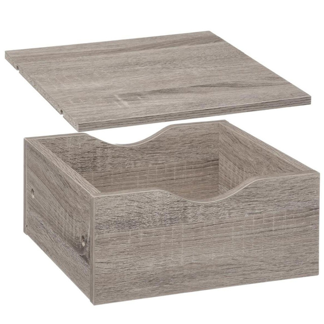 Sertar cu polita 31 x 31 x 16 cm, gri