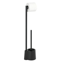 Suport pentru perie de toaletă și rolă de toaletă AVOLA BLACK, Wenko