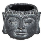 Ghiveci Buddha, Ø 11,5 cm, antracit