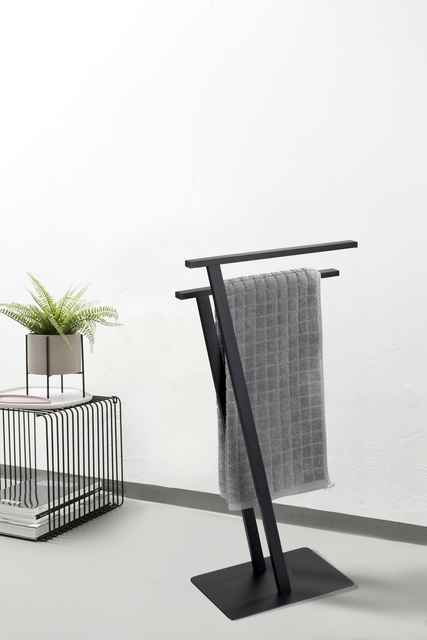 Suport prosoape LIRIO, negru, WENKO