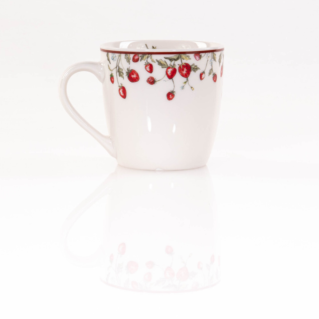 Cana de ceai model cu capsuni Emily, 250 ml