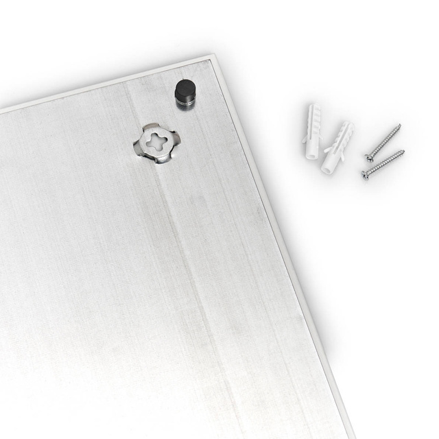 Tablă magnetică din sticlă MEMO + 3 magneți, 55x55 cm, ZELLER