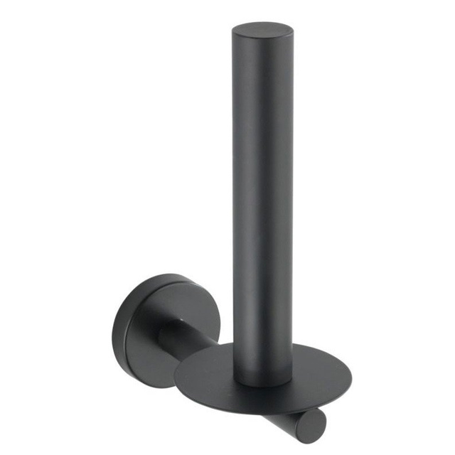 Suport hartie igienica MEZZANO, Negru, 18x12,5x8 cm, WENKO