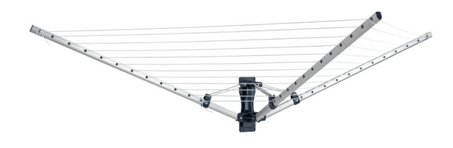 Uscător de rufe din aluminiu montat pe perete, WENKO