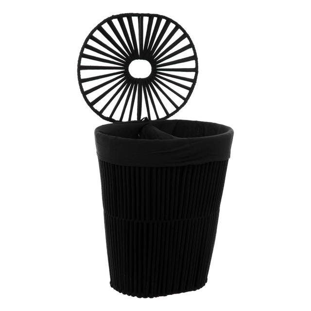 Cos de rufe negru Loft, 40 l