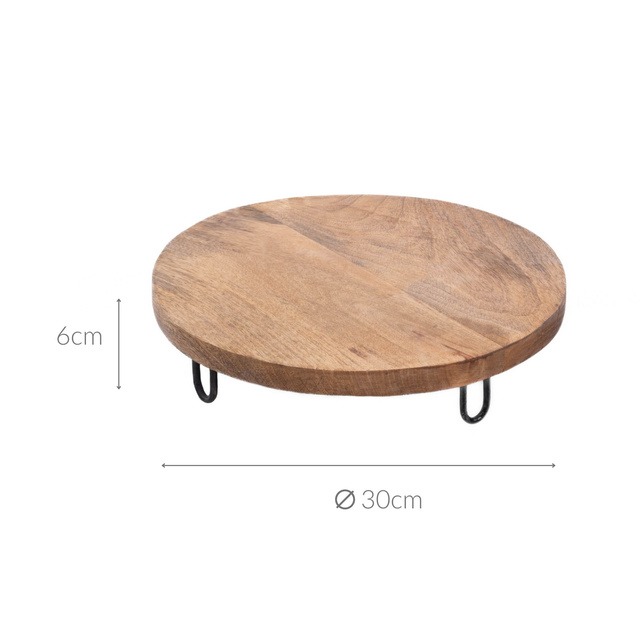 Tava servire din lemn, decorativa