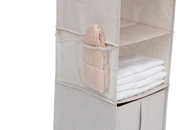 Organizator suspendat pentru dulap DRESSY, 6 compartimente, 30 x 30 x 127 cm