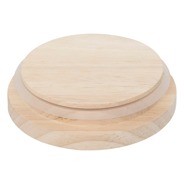 Borcan sticlă + lemn etanș 1,6L