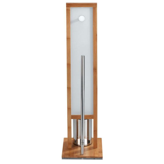 Perie WC cu suport hartie igienica RIVALTA, 3in1, Bambus, 70x23x18 cm, WENKO