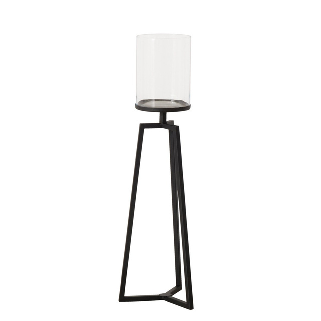 Suporturi de lumanari din sticla pe cadru metalic Cosa, 75-95 cm