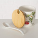Recipient ceramic cu lingura si capac din bambus, CAPSUNI