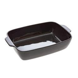 Tava de copt, ceramica, 40 x 26 cm, gri