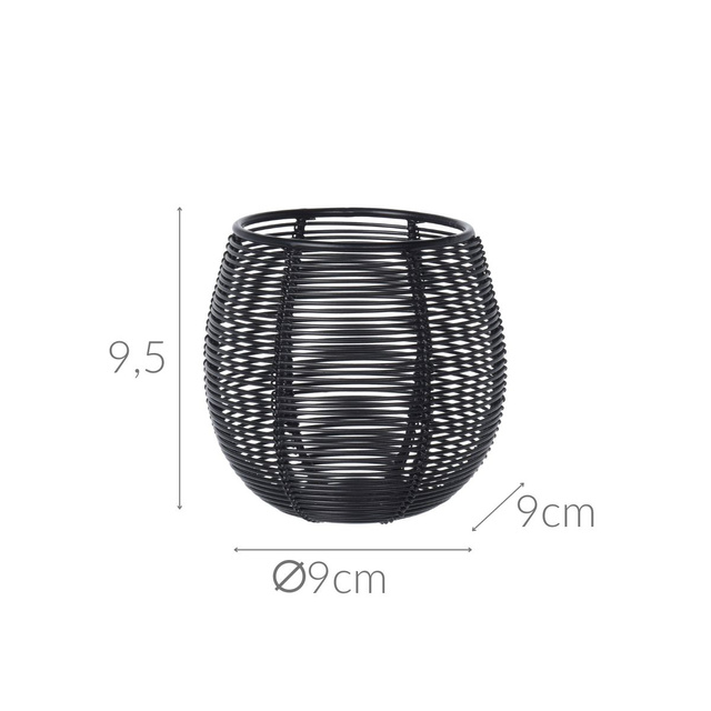 Suport pentru lumanari tealight, metal, Ø 9 cm