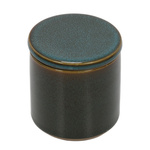 Recipient pentru discuri demachiante GREEN HARMONY, Ø 10 cm, ceramică, verde