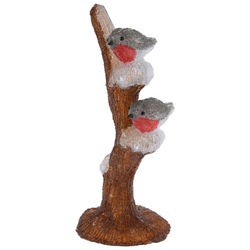 Decorație exterioară din acril LED Păsări, 41 cm