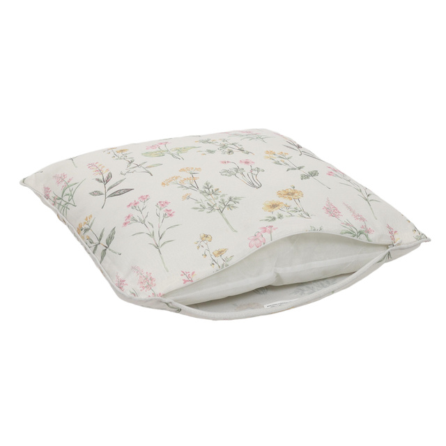 Perna decorativa cu model floral, 45 x 45 cm