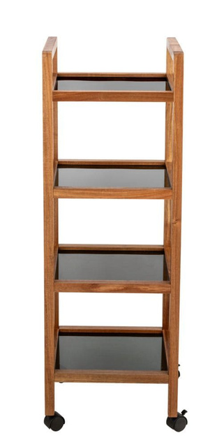 Etajeră mobilă din lemn de salcâm FONDI, 4 niveluri, înălțime 101,5 cm