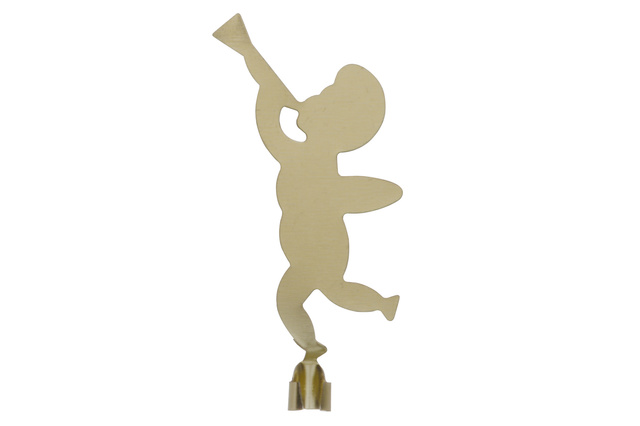 Candelabru metalic cu carusel pentru lumânări conice, 28 cm