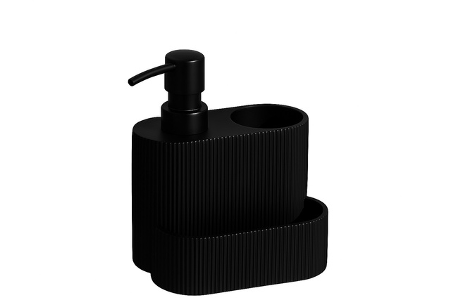 Dispenser pentru detergent de vase KIMU cu perie și loc pentru burete