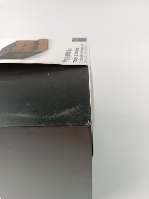 Cutie pentru accesorii BAVA, din bambus, cu 3 sertare