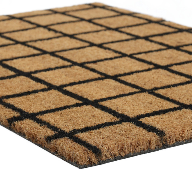 Preș din fibră de cocos cu model, 59 x 39 cm