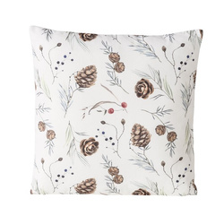 Pernă decorativă cu model de plante de iarnă NORDALA, 45 x 45 cm