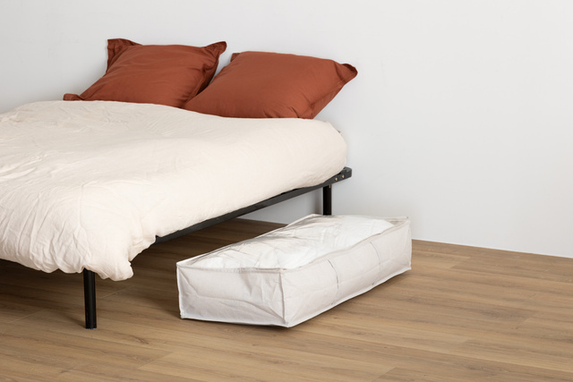 Husă pentru lenjerie de pat sub pat DRESSY, 100 x 45 x 20 cm