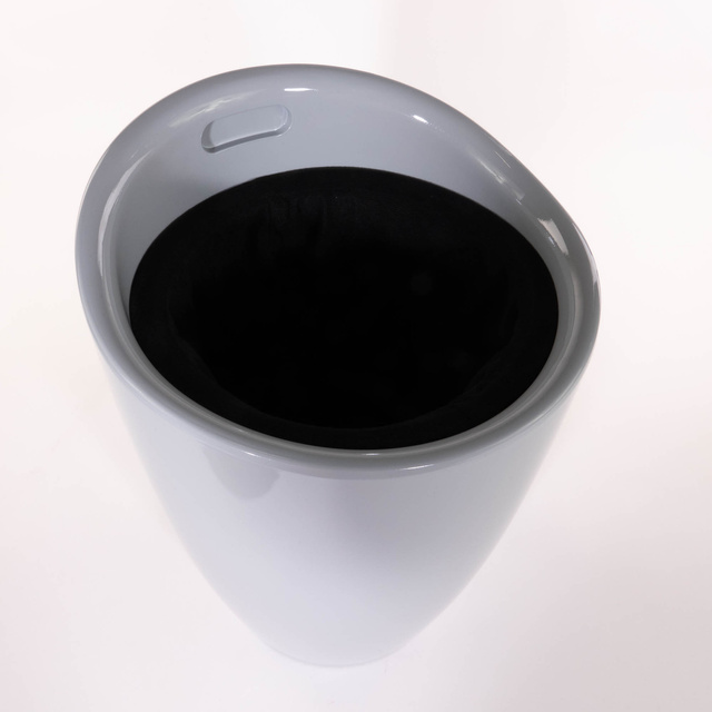 Pufa CANDY GREY - coș de rufe, 2 în 1, WENKO, gri